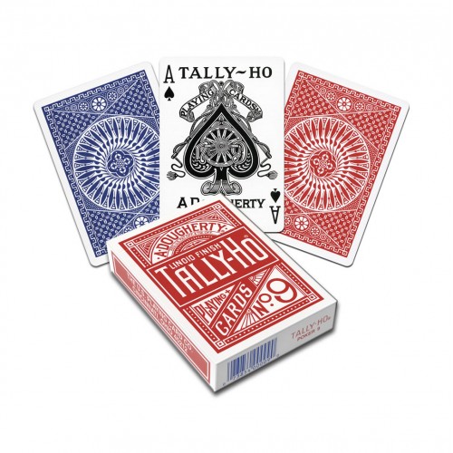 Carti de joc Tally-Ho pentru jucatori, magicieni si cardisti, culoare spate albastra